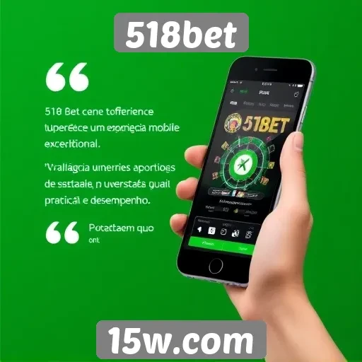 Experiência mobile na 518bet é bem avaliada por usuários